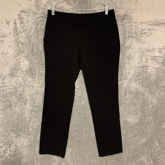 Calvin Klein Womens Slim Fit Flat Front Ankle Crop Low Rise Trouser Pants 0 NWT - Picture 1 of 10